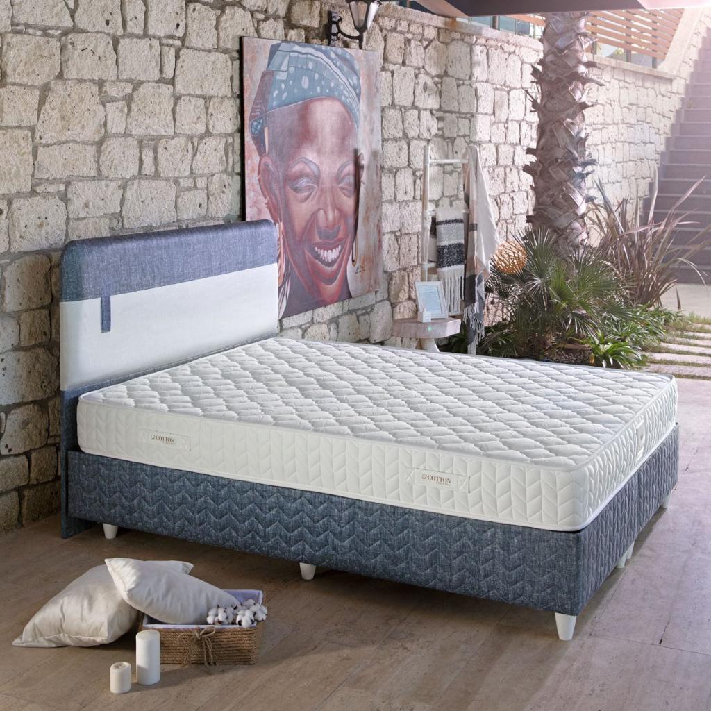 MD Siesta 90x190 Mattress, Divan base, Headboard Set CB1121