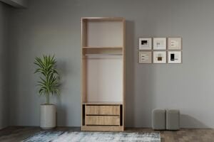 Royal Gardırop Köşe Takımı % 100 MDF - Atlantik Çam TN0231