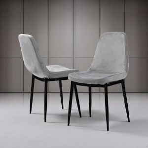 Güneş Antrasit Masa & Peri Sandalye Takımı HDR1256