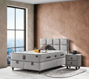 Trend 140X200 Çift Kişilik Yatak, Baza, Başlık Seti EY2012