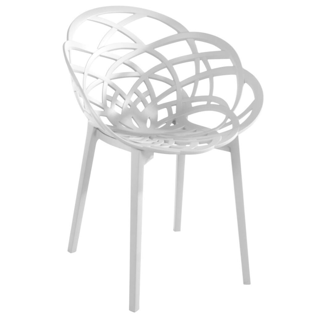 Flora Mat Beyaz - Beyaz Sandalye PPT1116