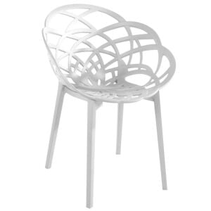 Flora Mat Beyaz - Beyaz Sandalye PPT1116