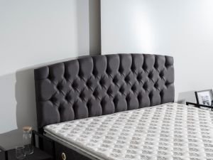 Pamira 200x200 Çift Kişilik Yatak, Baza, Başlık Seti MBL1014