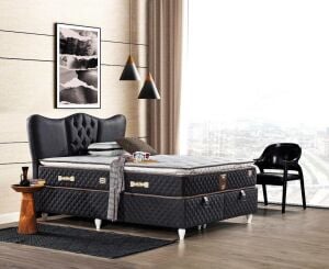 Lara 90X200 Tek Kişilik Yatak, Baza, Başlık Seti EY2013