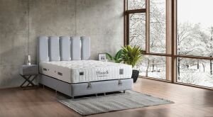 Kermes 120x200 Tek Kişilik Yatak, Baza, Başlık Seti MBL1001