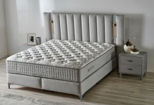 Cold Effect 200 x 200 Çift Kişilik Yatak, Baza, Başlık Seti CB3301