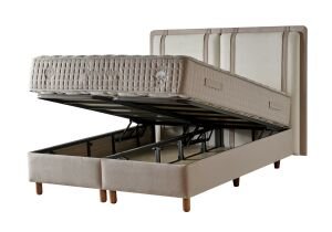 Valentino 140 x 190 Çift Kişilik Yatak, Baza, Başlık Seti CB3302