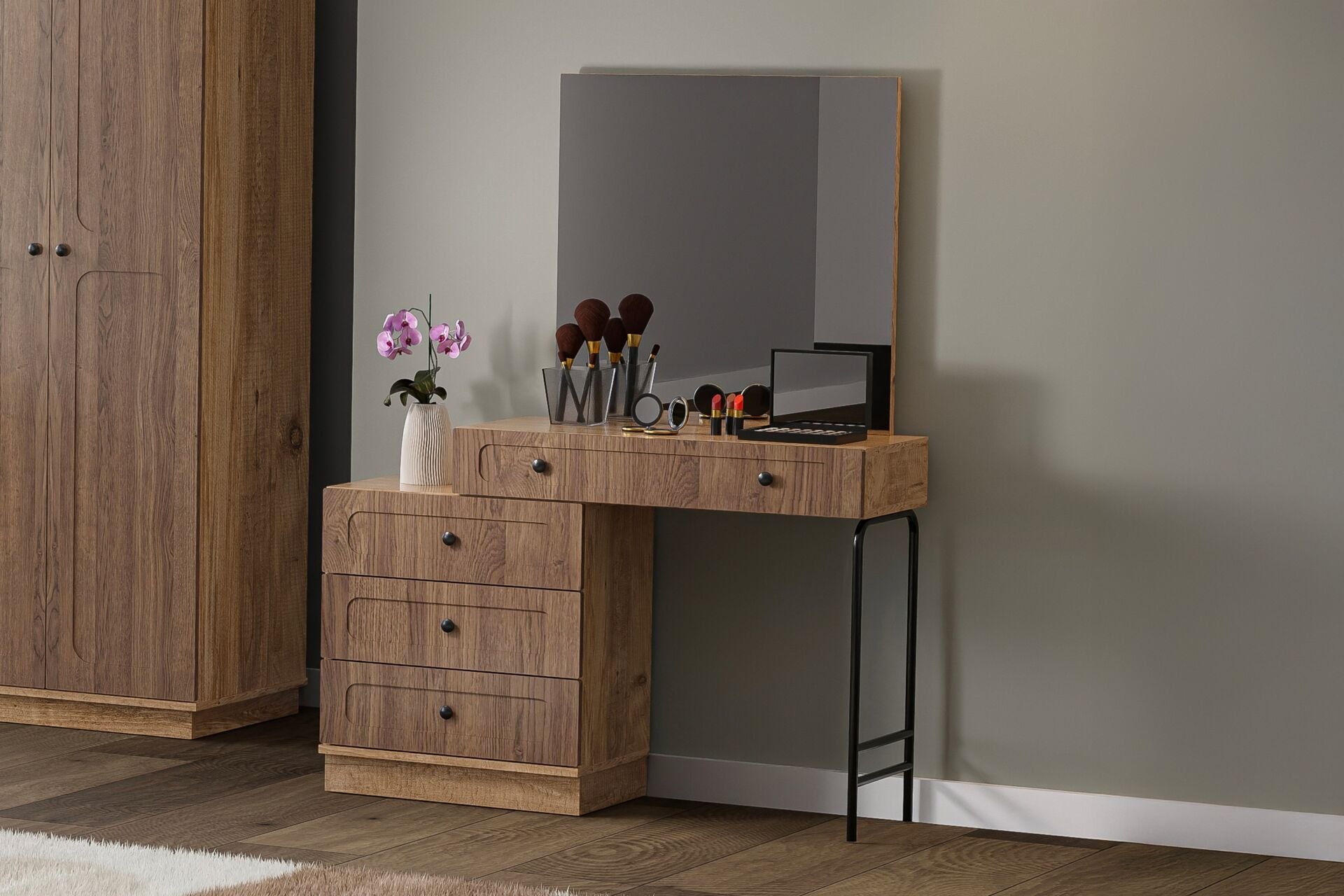 Vintage Şifonyer - Atlantik Çam / Ceviz TN0110