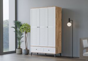 Carina Naz Atlantik Çam 3 Kapılı Dolap TN0229