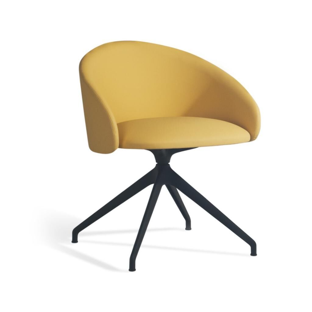 Glera-K Swivel Soft VALENCIA SQUASH - Siyah Kollu Sandalye PPT1130