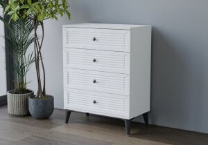 Carina Naz Beyaz Şifonyer TN0234