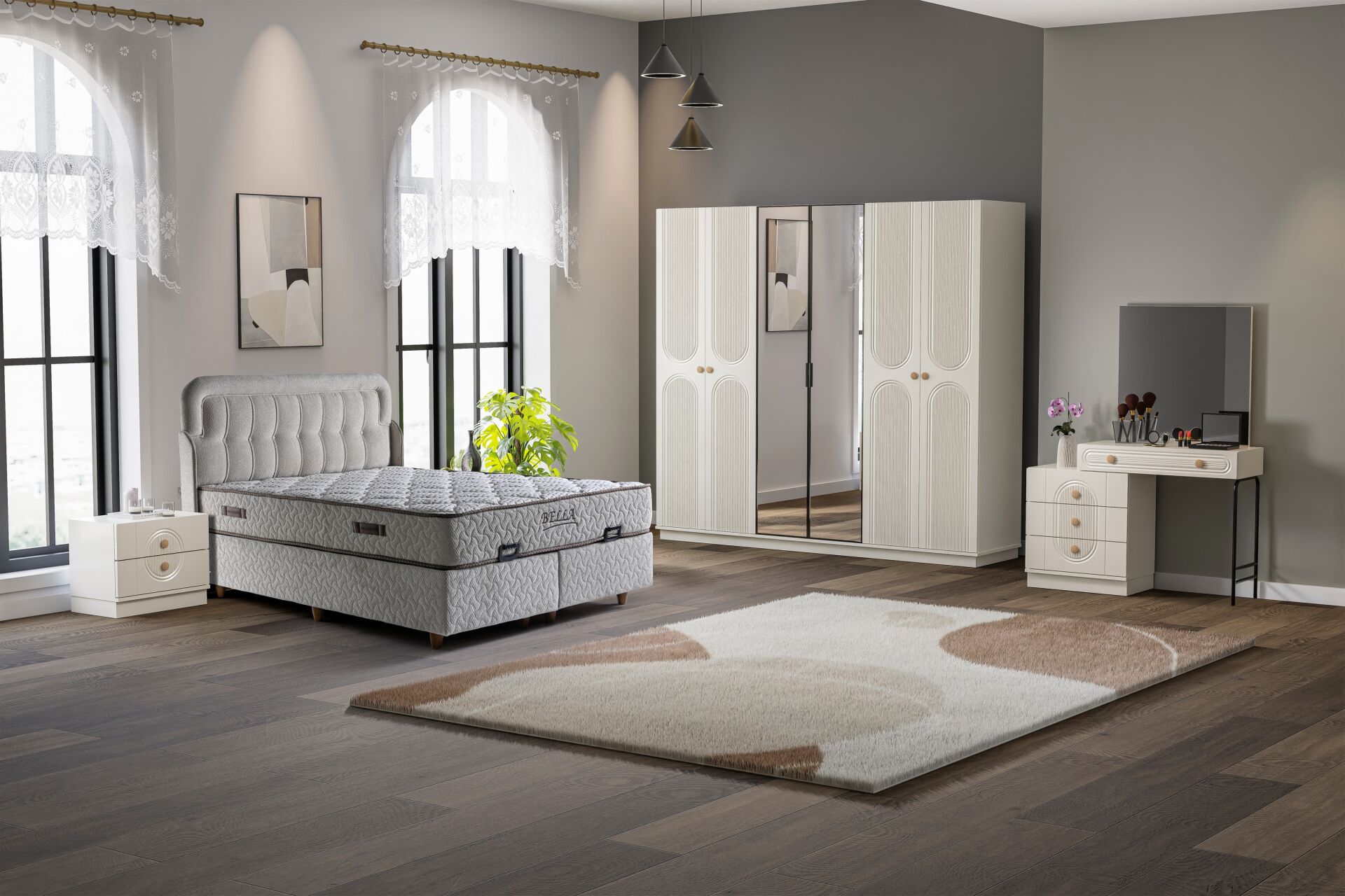 Mira Yatak Odası Takımı %100 MDF - Aytaşı