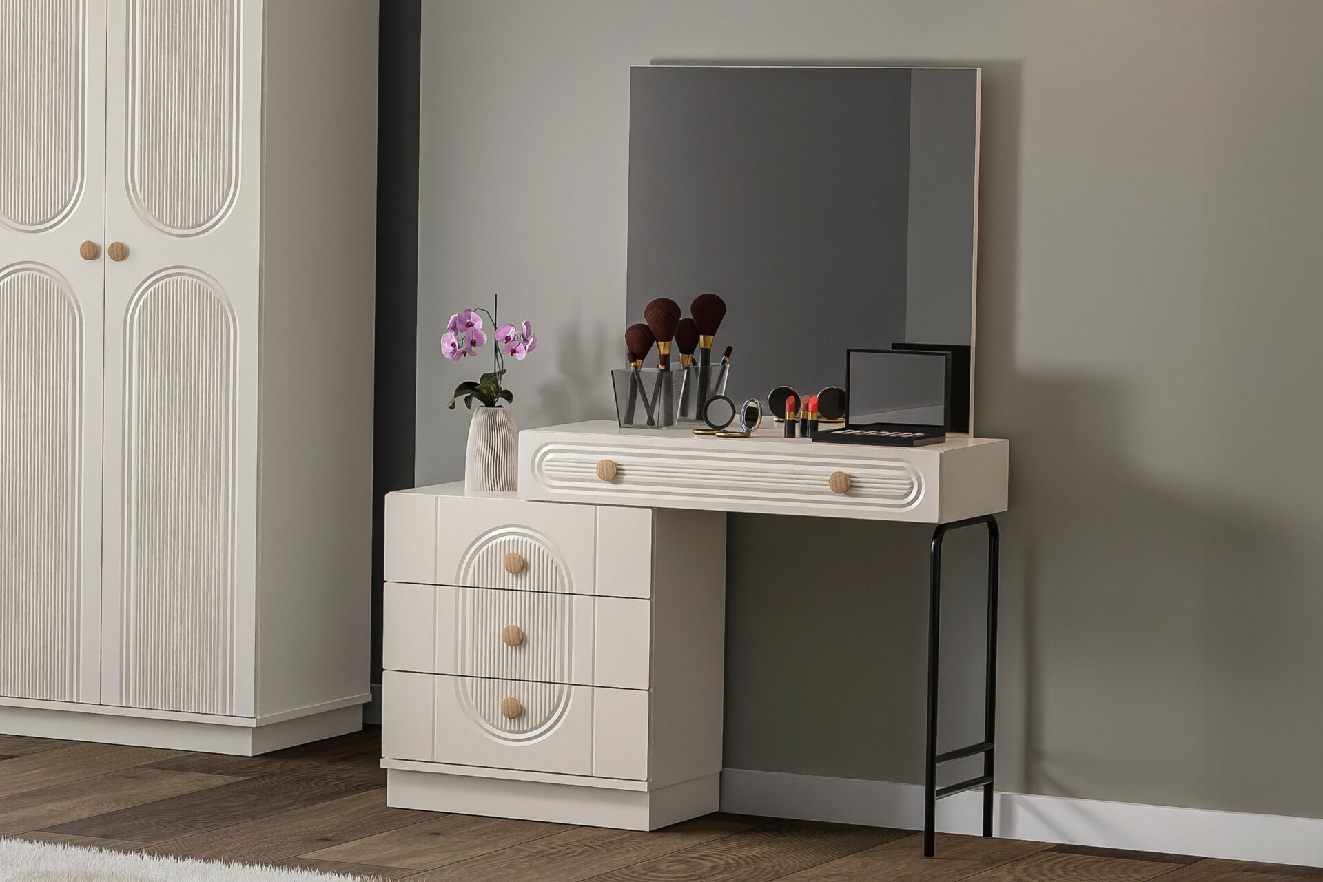 Mira Bedroom Set %100 MDF - Moonstone TN0121