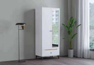 Carina Beyaz 2 Kapılı Dolap TN0241