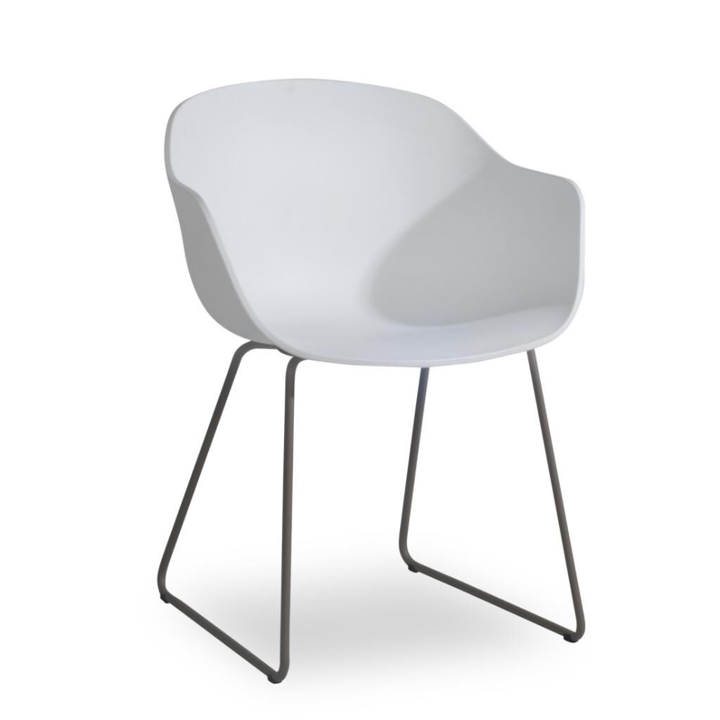 Globe-K Sled Beyaz - Antrasit Kollu Sandalye PPT1141