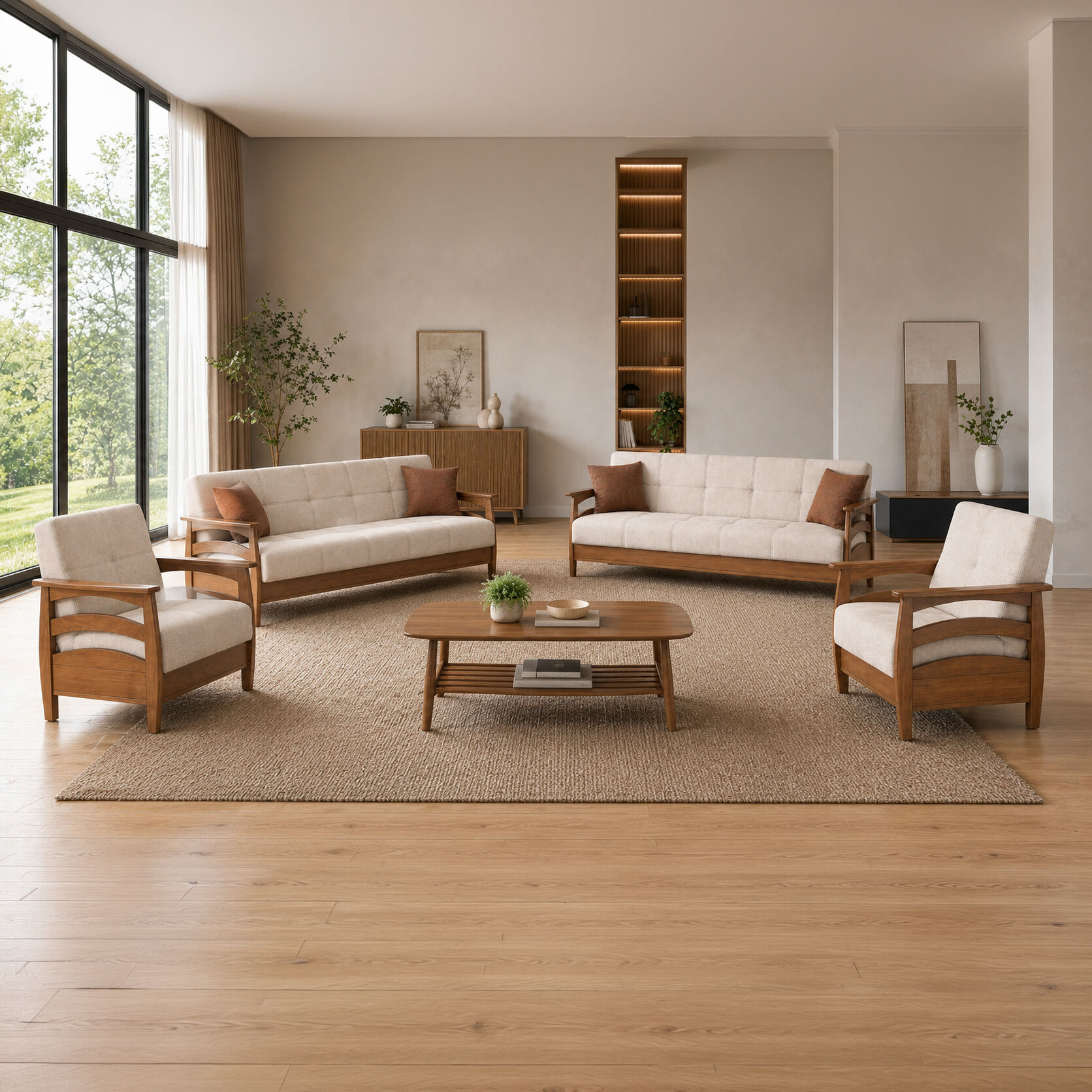 MD Efes Scandinavian Sofa Set MDN103