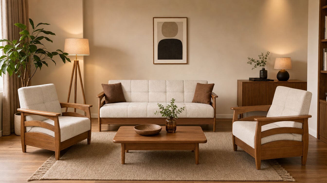 MD Efes Scandinavian Sofa Set MDN103