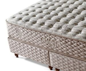Gusto Krem 150 x 200 Çift Kişilik Yatak, Baza, Başlık Seti CB3304