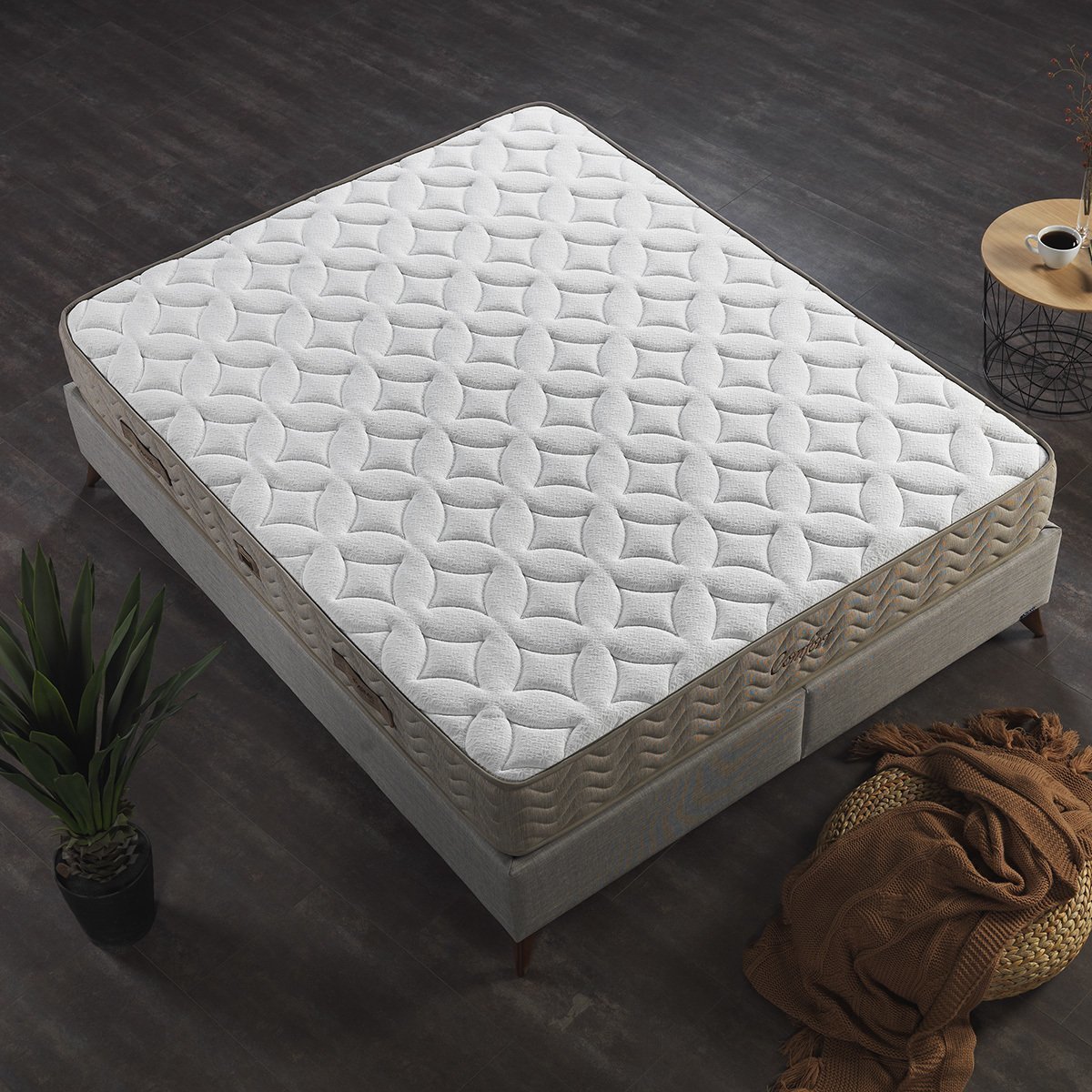 Armis Comfort Gri 100x200 Yatak - Mobilya Dükkanım