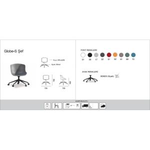 Globe-S Chief Küllü Kahve - Siyah Tekerlekli Sandalye PPT1156