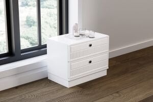 Defne Yatak Odası Takımı %100 MDF - Beyaz TN0141