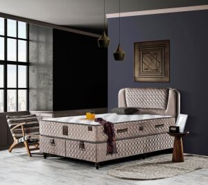 Relax 140X200 Çift Kişilik Yatak, Baza, Başlık Seti EY2016