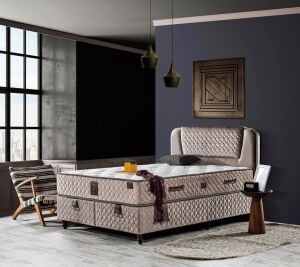 Relax 150X200 Çift Kişilik Yatak, Baza, Başlık Seti EY2016