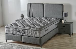 Pegasus 180 x 200 Çift Kişilik Yatak, Baza, Başlık Seti CB3305