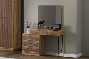 Defne Yatak Odası Takımı %100 MDF - Atlantik Çam / Ceviz