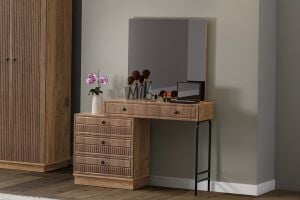 Defne Yatak Odası Takımı %100 MDF - Atlantik Çam / Ceviz TN0146