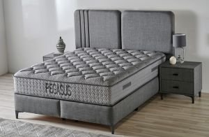Pegasus 200 x 200 Çift Kişilik Yatak, Baza, Başlık Seti CB3305