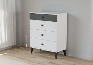 Tire Beyaz Şifonyer TN0262