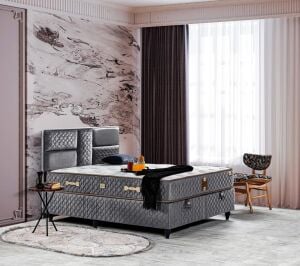 Tetra 160X200 Çift Kişilik Yatak, Baza, Başlık Seti EY2017