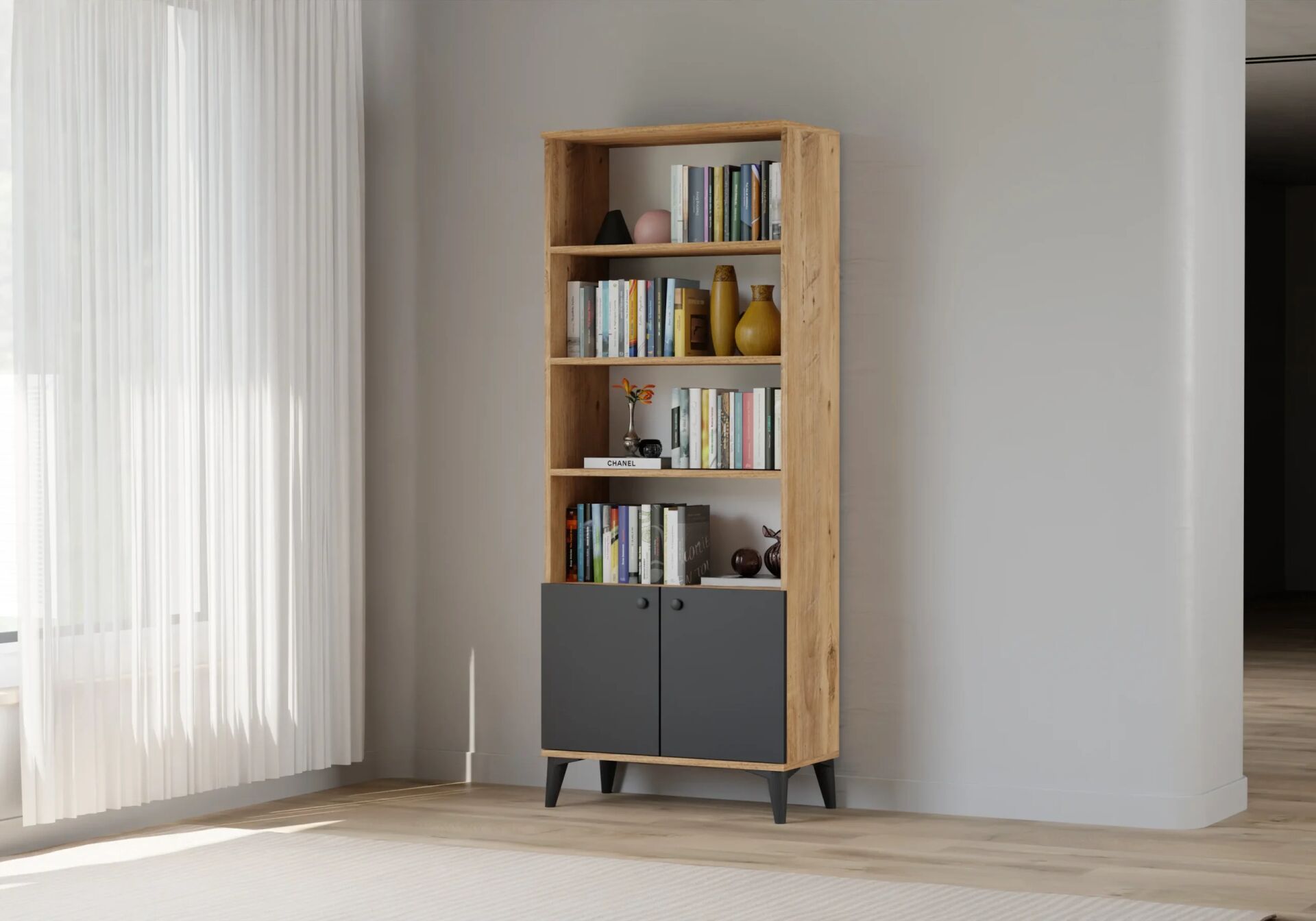 Tire Atlantik Çam Kitaplık TN0264