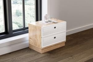 Defne Yatak Odası Takımı %100 MDF - Atlantik Çam / Beyaz TN0156