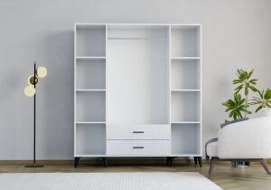 Uzay Beyaz 4 Kapılı Dolap TN0267