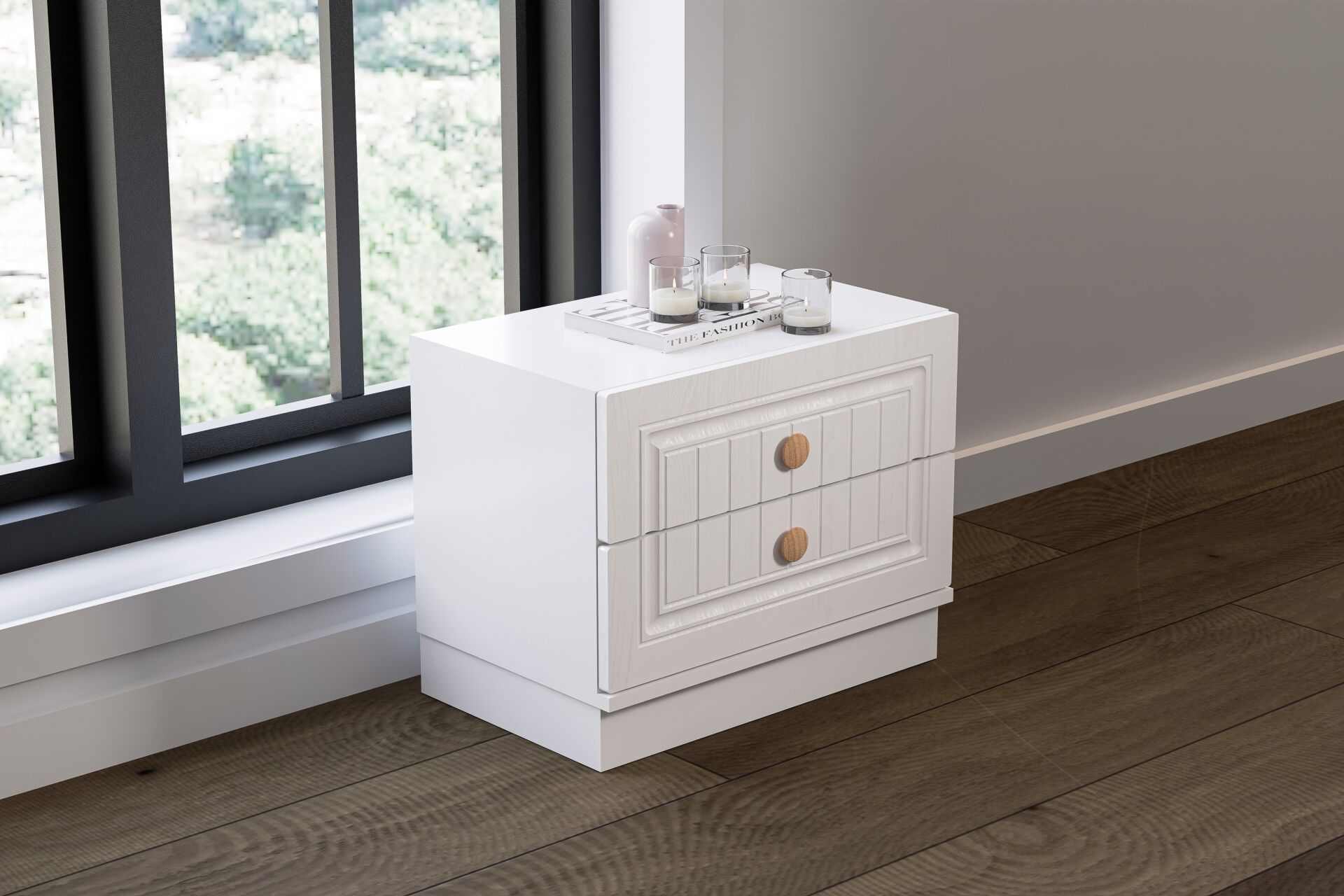 Bohem Bedroom Set 100% MDF - White TN0161
