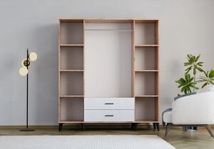 Uzay Atlantik Çam 4 Kapılı Dolap TN0270