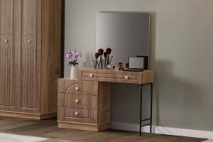 Bohem Yatak Odası Takımı %100 MDF - Atlantik Çam / Ceviz TN0166