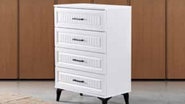 Uzay Beyaz Şifonyer TN0276