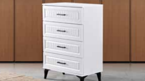 Uzay Beyaz Şifonyer TN0276