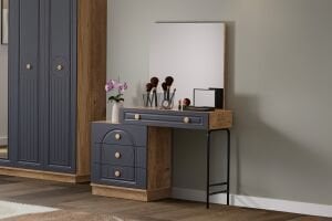 Bohem Yatak Odası Takımı %100 MDF - Atlantik Çam / Antrasit TN0171