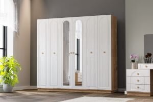 Bohem Yatak Odası Takımı %100 MDF - Atlantik Çam / Beyaz TN0176