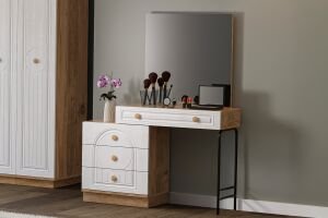 Bohem Yatak Odası Takımı %100 MDF - Atlantik Çam / Beyaz TN0176