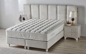 Angel Modern 200 x 200 Çift Kişilik Yatak, Baza, Başlık Seti CB3309