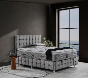 Eylül 150X200 Çift Kişilik Yatak, Baza, Başlık Seti EY2020