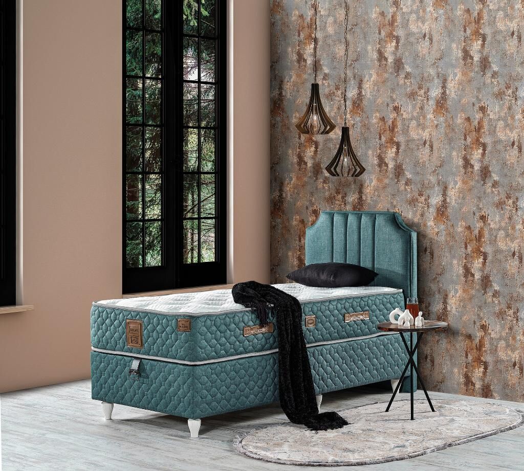 Bernita 90X200 Tek Kişilik Yatak, Baza, Başlık Seti EY2021