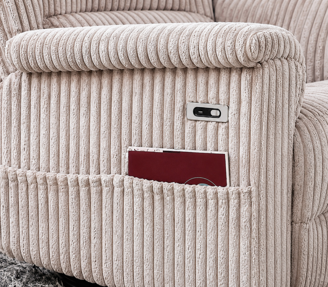 Bugatti Fixed Electric Recliner TV Armchair