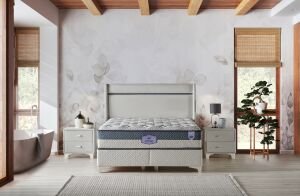 Aspendos Krem 140 x 190 Çift Kişilik Yatak, Baza, Başlık Seti CB3311