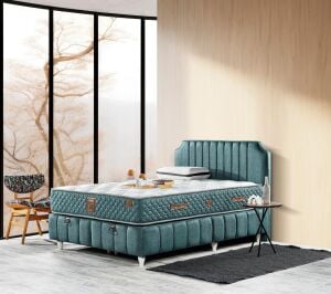 Bernita 160X200 Çift Kişilik Yatak, Baza, Başlık Seti EY2021
